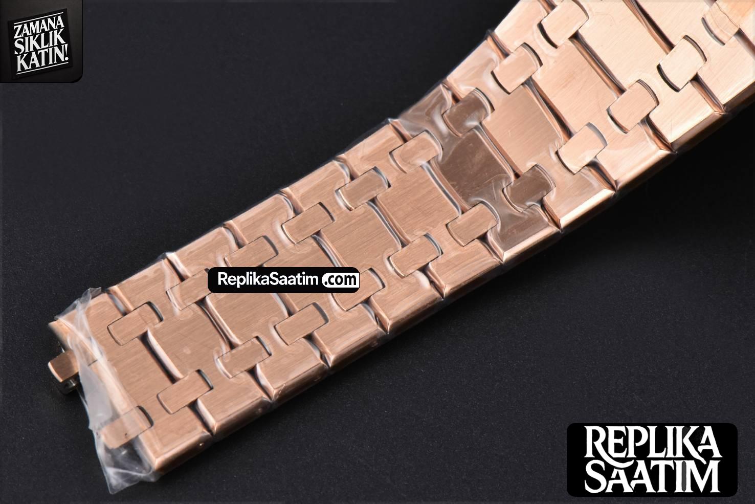 Royal Oak Tourbillon 41mm R8F RG Gray Dial RG Bracelet Flying Tourb V2 -28