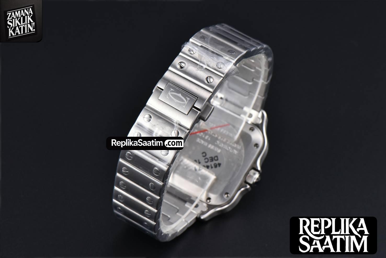 Santos de Cartier Medium SS BVF 35MM Blue Dial SS Bracelet MIYOTA 9039 -25