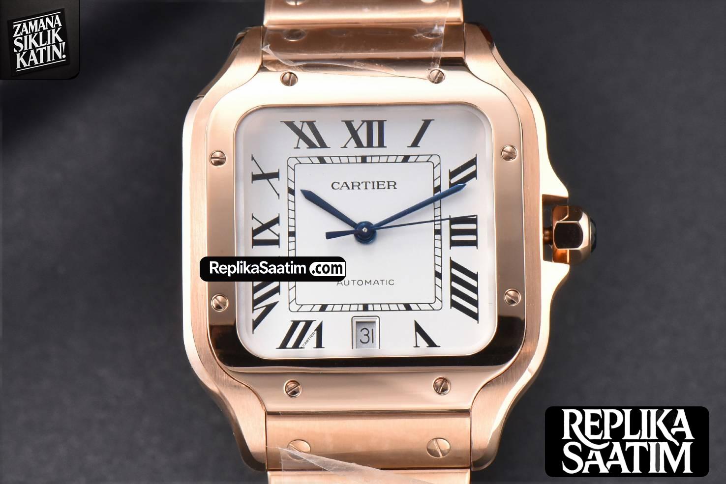 Santos de Cartier XL BVF 40MM RG White Dial RG Bracelet MIYOTA 9019 -02