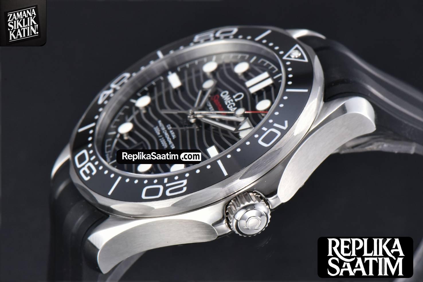 Seamaster Diver 300M 42mm ZF Black Ceramic Black Dial Black Rubber Strap A8800 -09