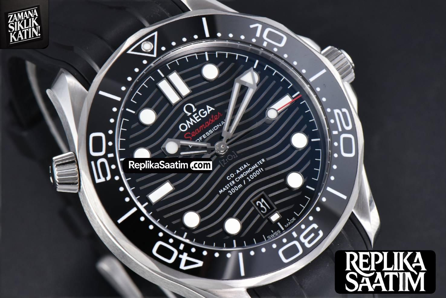 Seamaster Diver 300M 42mm ZF Black Ceramic Black Dial Black Rubber Strap A8800 -10