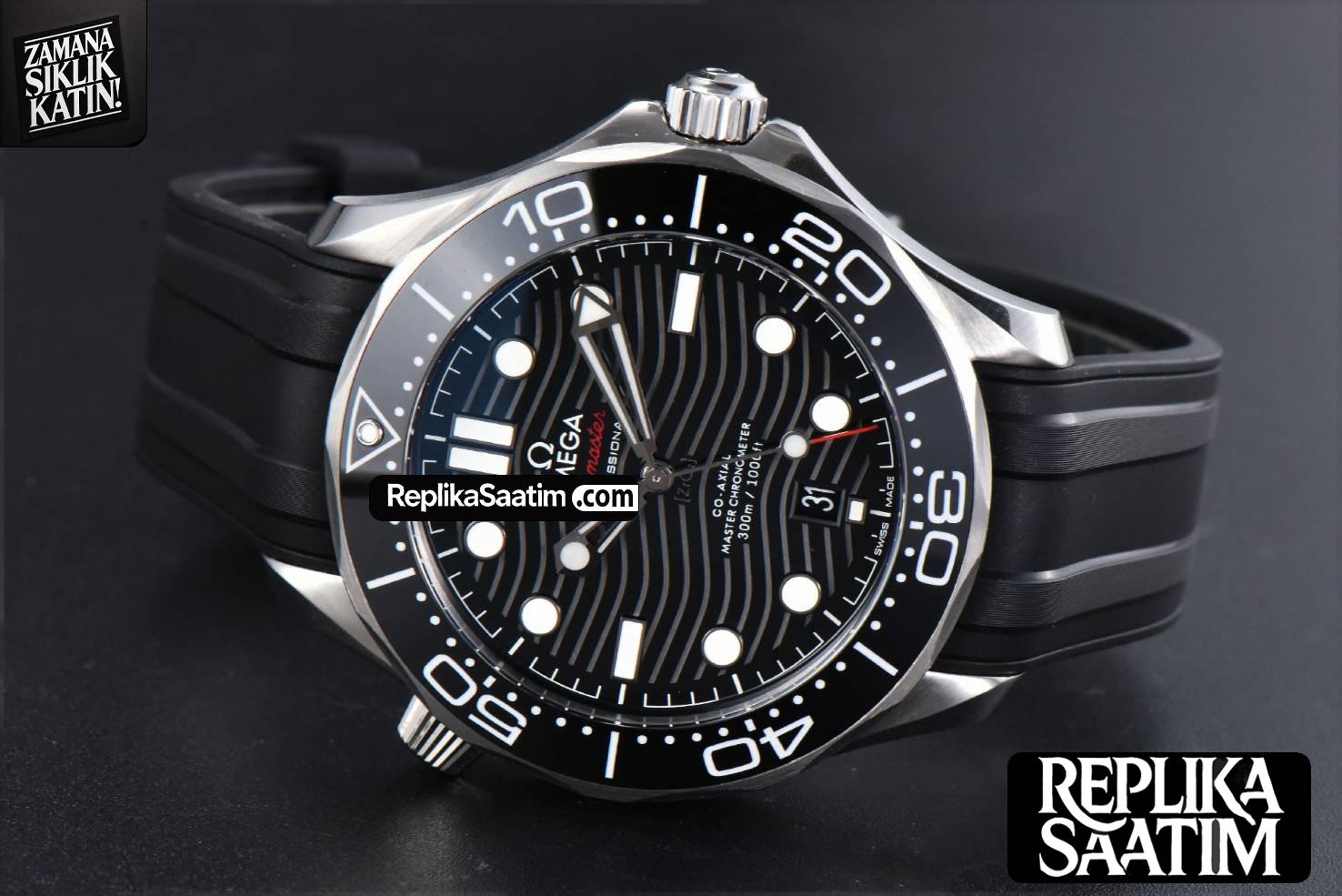 Seamaster Diver 300M 42mm ZF Black Ceramic Black Dial Black Rubber Strap A8800 -11