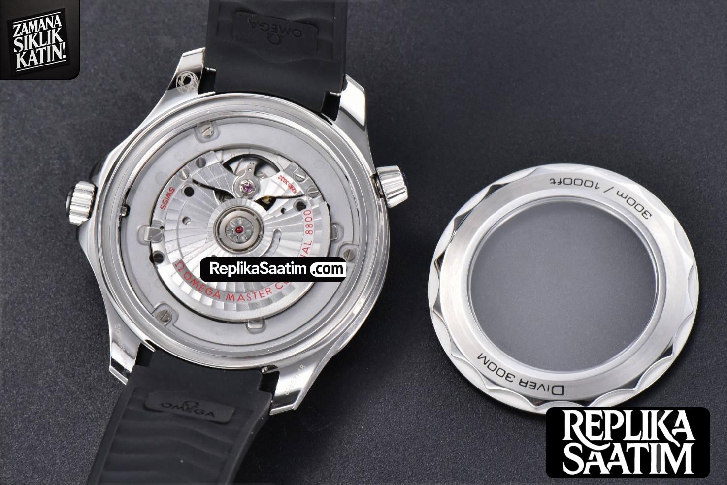 Seamaster Diver 300M 42mm ZF Black Ceramic Black Dial Black Rubber Strap A8800 -19