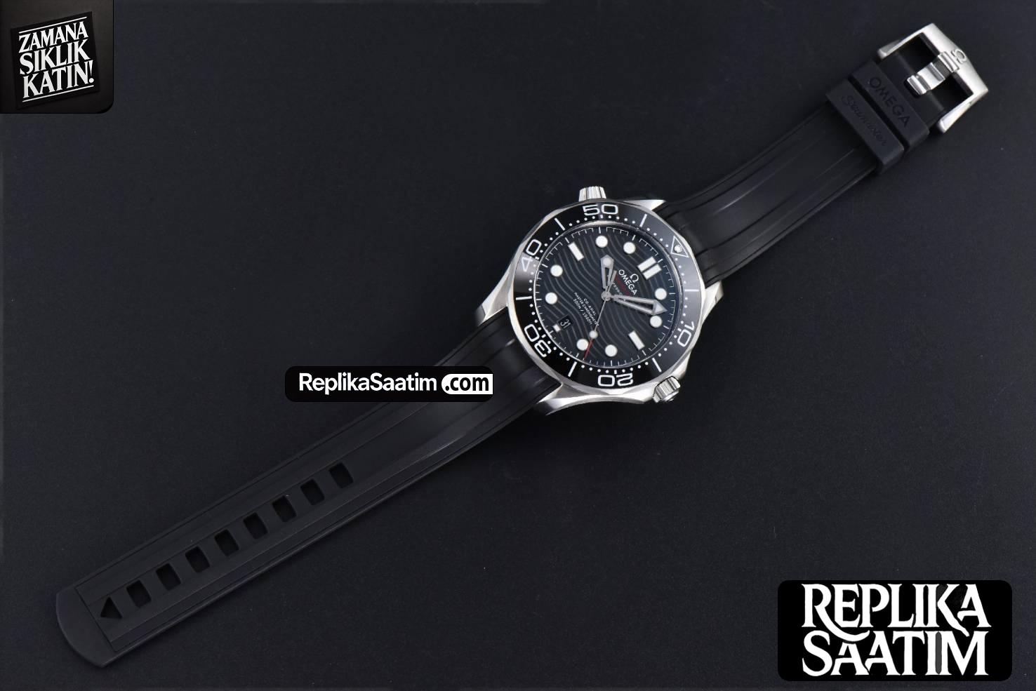 Seamaster Diver 300M 42mm ZF Black Ceramic Black Dial Black Rubber Strap A8800 -33