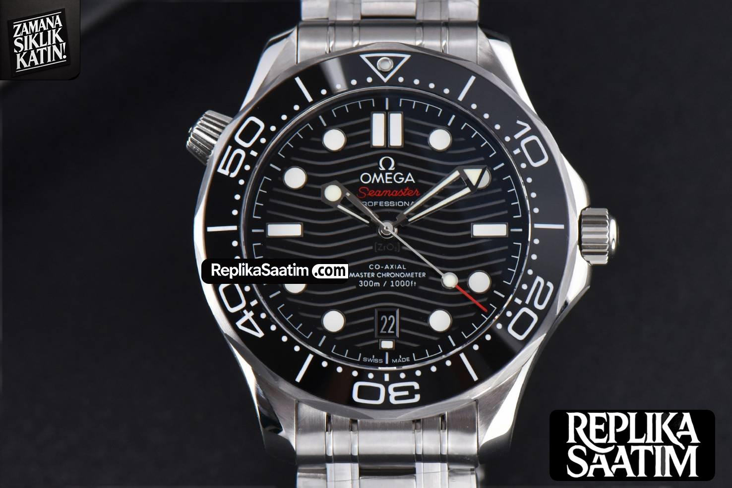 Seamaster Diver SS 300M VSF 42MM Black Dial SS Bracelet A8800 -01