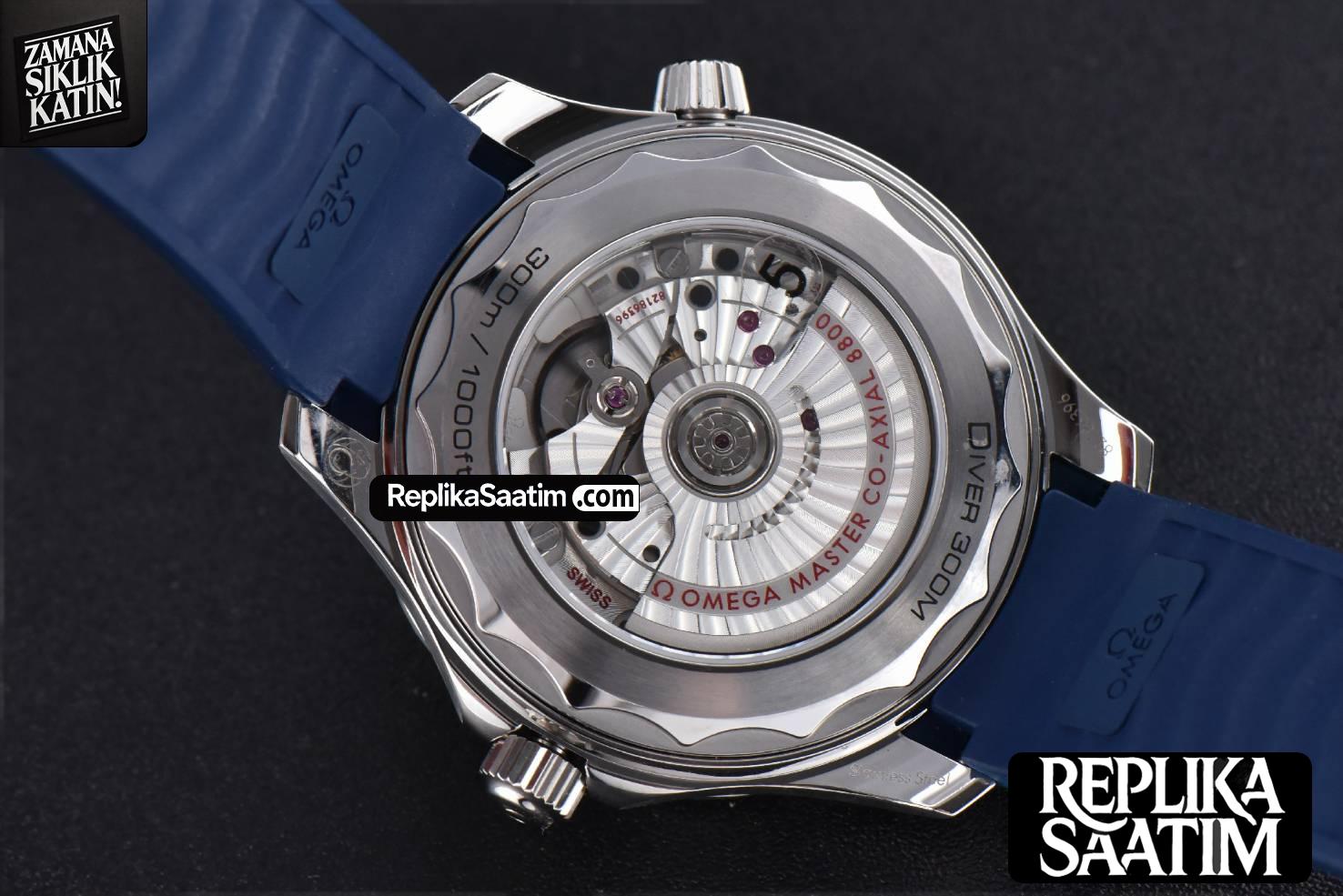 Seamaster Diver SS 300M VSF 42MM Blue Dial Rubber Strap A8800 -15