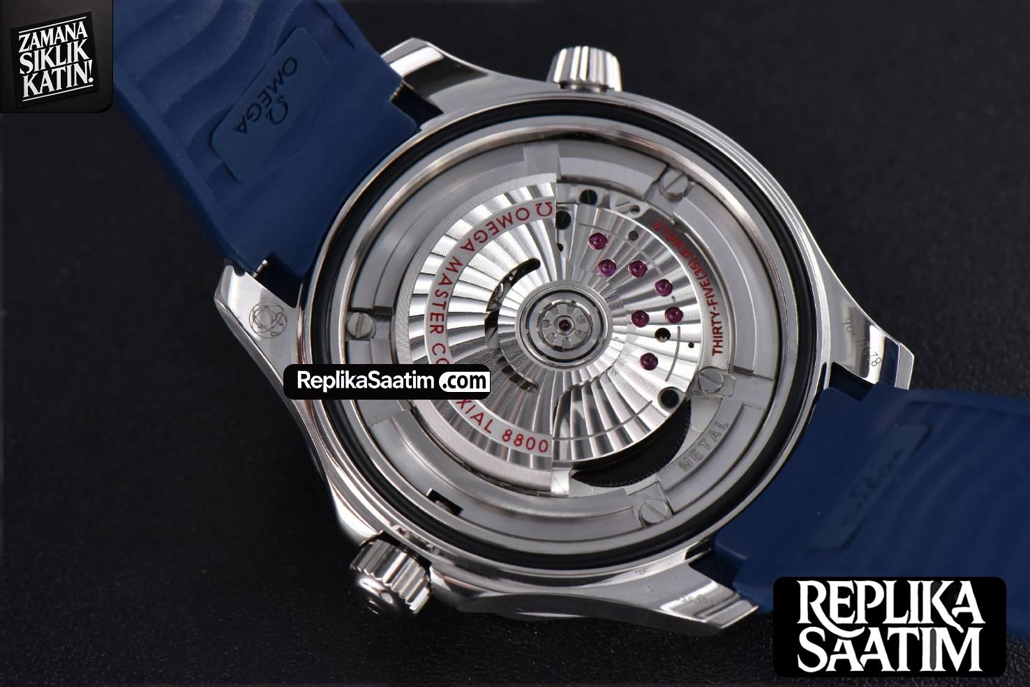 Seamaster Diver SS 300M VSF 42MM Blue Dial Rubber Strap A8800 -16