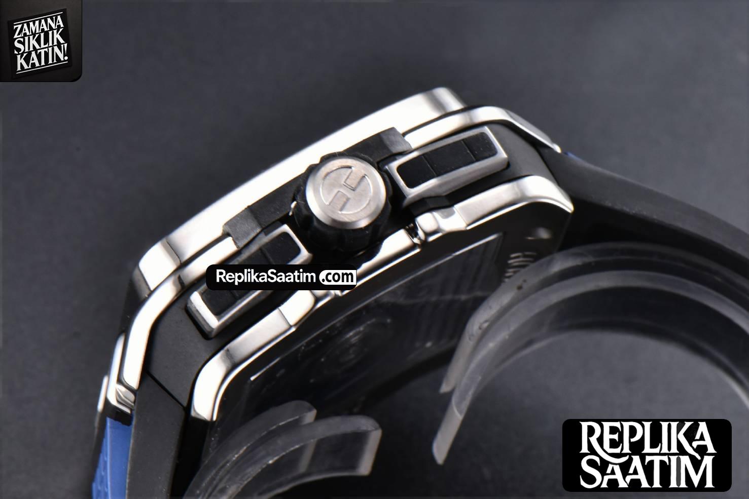 Square Bang Unico 42mm  BBF Titanium 1 Blue Skeleton Dial on Blue Rubber Strap A1280 -13