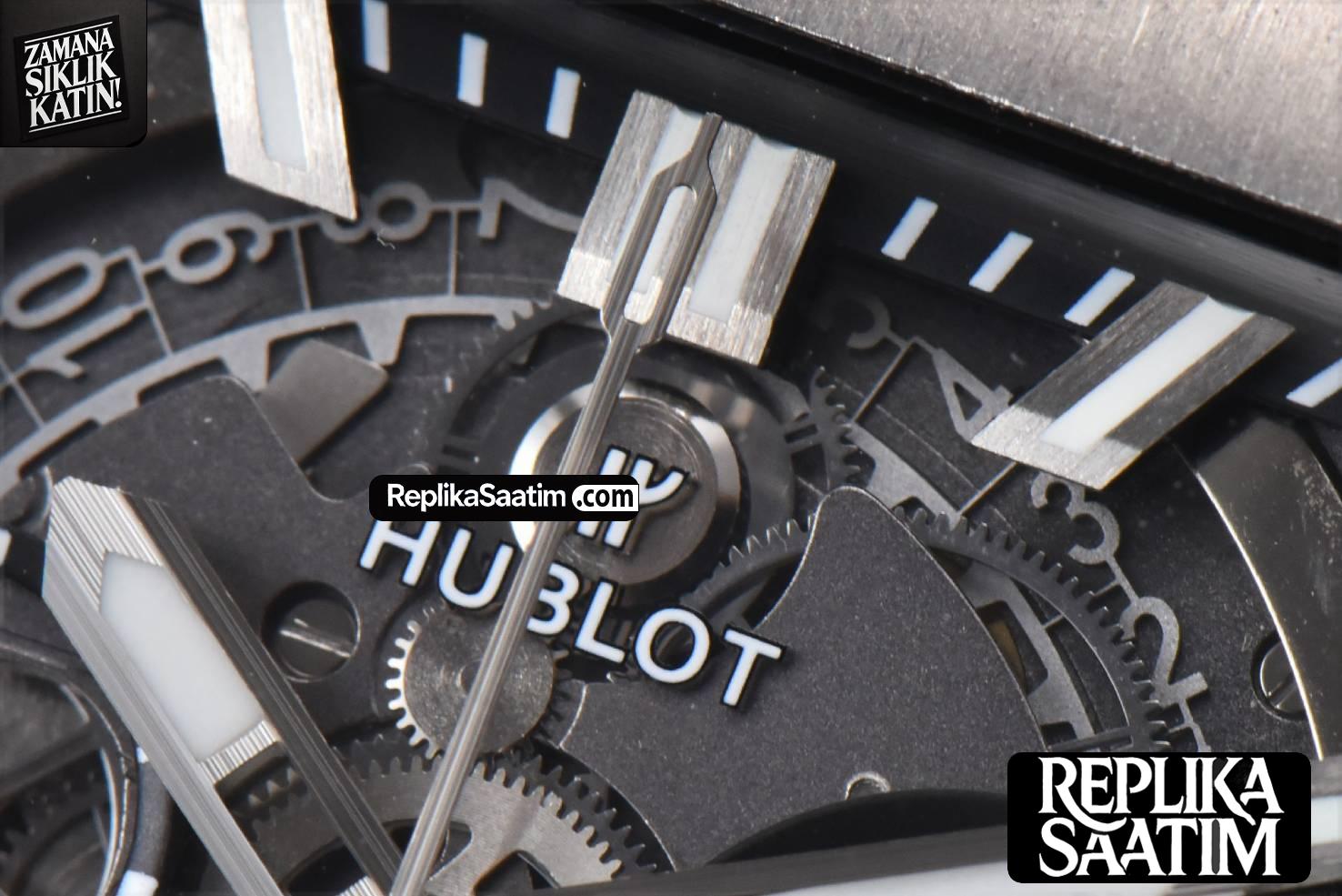 Square Bang Unico 42mm BBF Titanium Skeleton Dial Rubber Strap A1280 -05