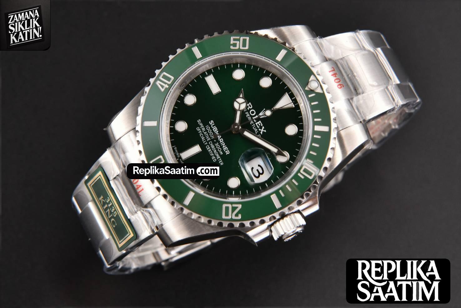 Submariner 116610 LV 40m King Green Ceramic Green Dial SS Bracelet VS3135 -14