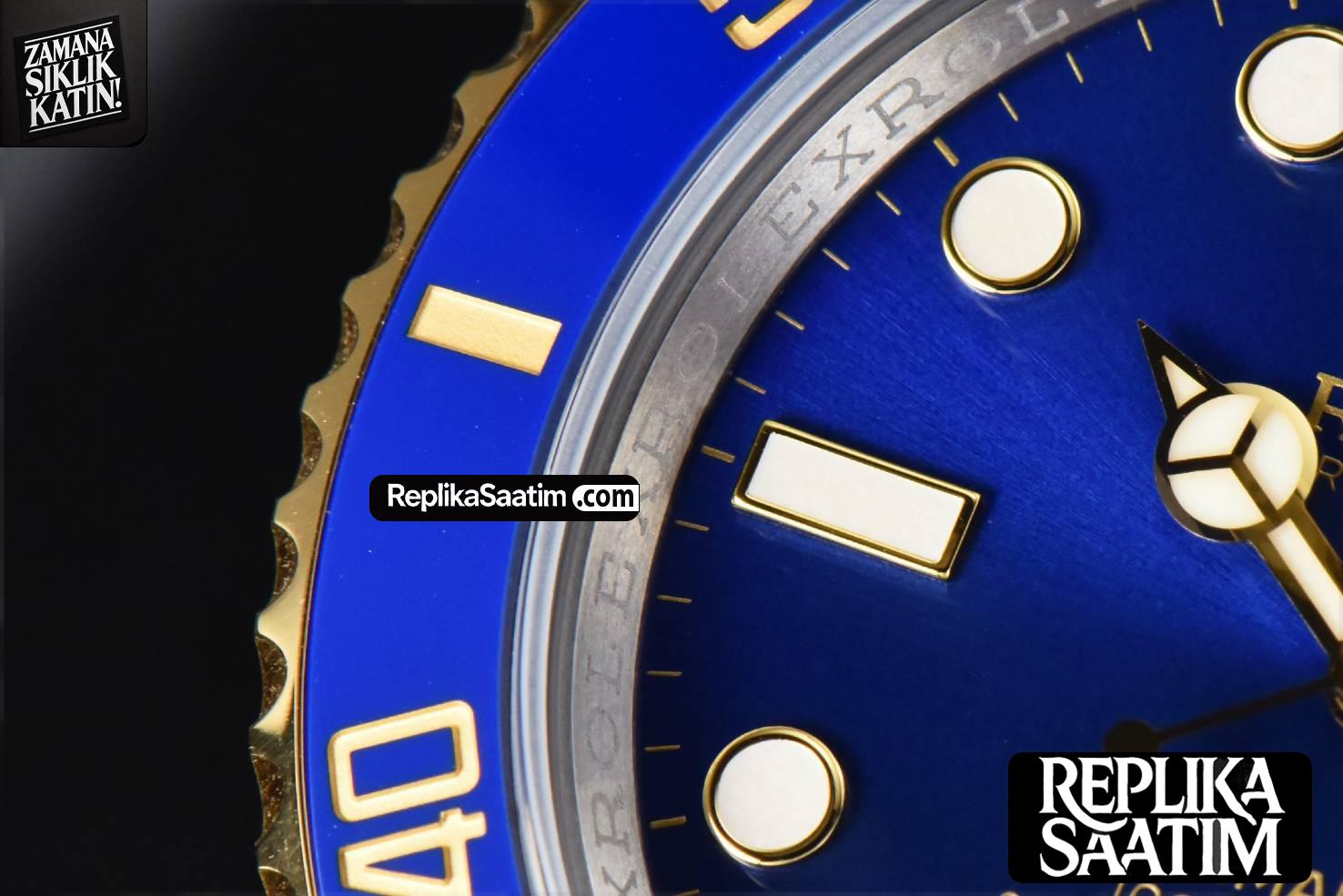 Submariner 116613 LB 40mm YG/SS Clean CF Blue Ceramic Blue Dial YG/SS Bracelet VR3130 -06