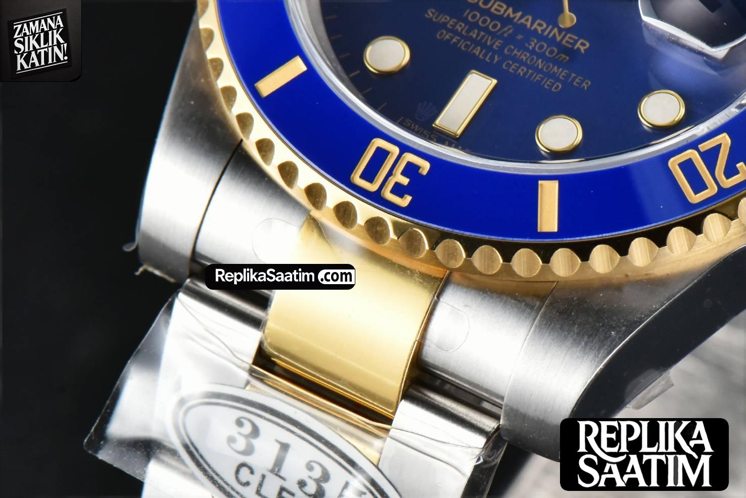 Submariner 116613 LB 40mm YG/SS Clean CF Blue Ceramic Blue Dial YG/SS Bracelet VR3130 -11