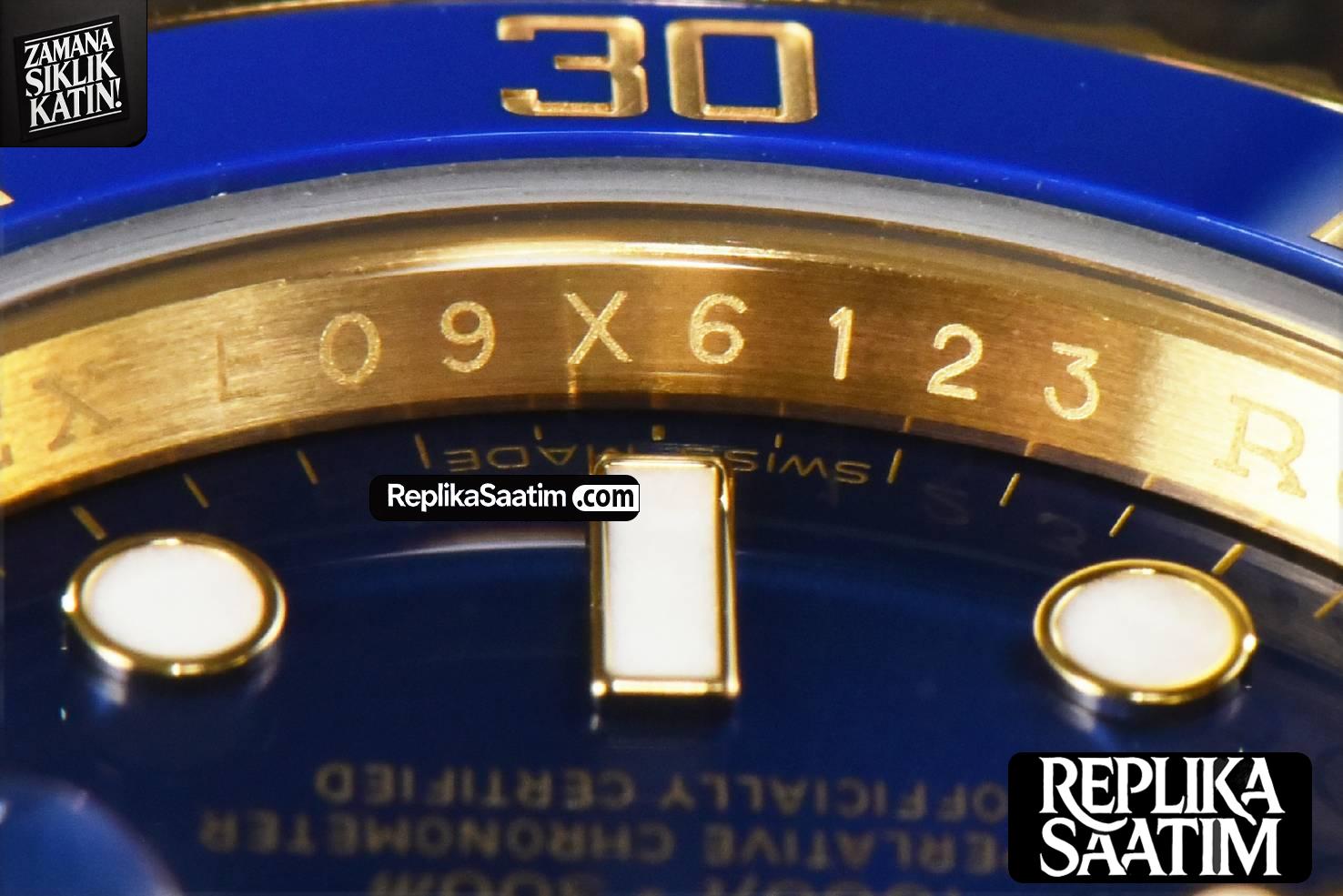 Submariner 116618 LB 40mm VSF YG Blue Dial YG Bracelet VS3130 -11