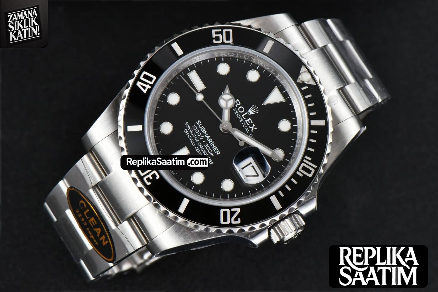 Submariner 126610 LN 41mm Clean CF Black Ceramic Black Dial SS Bracelet VR3130 -11