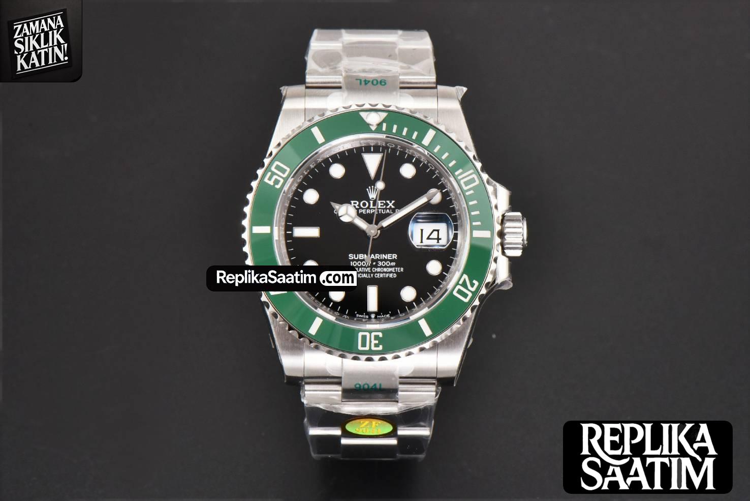 Submariner 126610 LV Kermit 904L 41mm ZF Green Ceramic Black Dial SS Bracelet VR3235 -02
