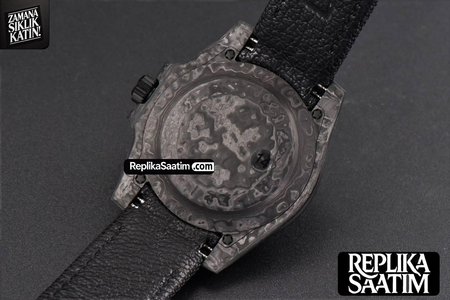 Submariner 40mm DIW VSF Forged Carbon Black Element Nylon Strap -18
