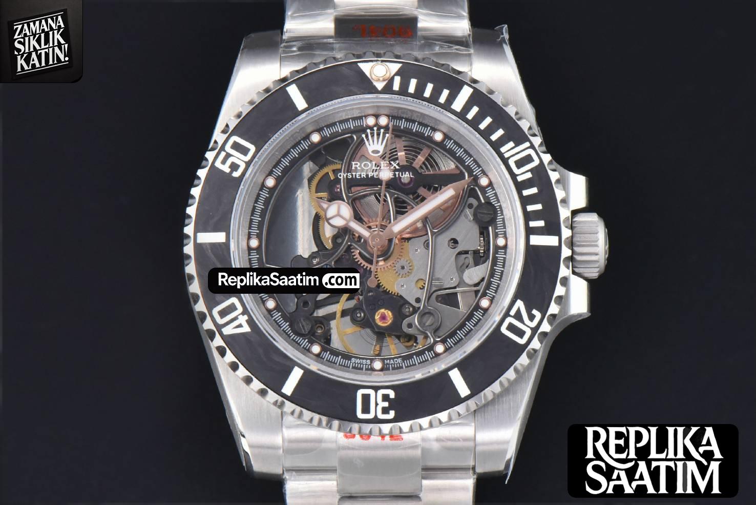 Submariner Andrea Pirlo 40mm VRF 904L Skeleton Dial SS Bracelet SA3130 -01