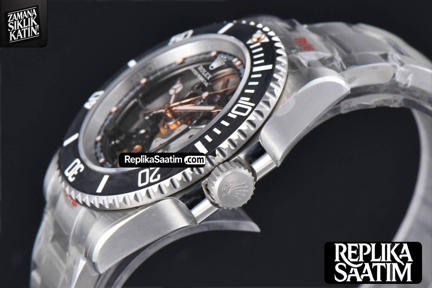 Submariner Andrea Pirlo 40mm VRF 904L Skeleton Dial SS Bracelet SA3130 -11