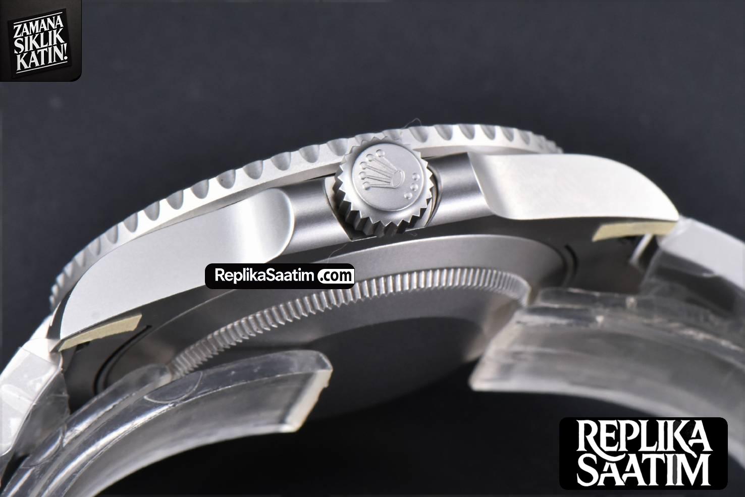 Submariner DIW Sandblasted VSF 41MM Gray Dial White Bezel Red Text SS Bracelet VS3135 -15
