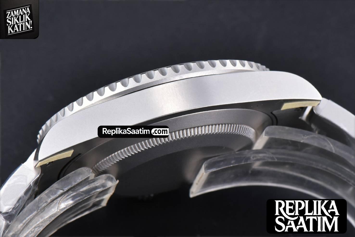 Submariner DIW Sandblasted VSF 41MM Gray Dial White Bezel Red Text SS Bracelet VS3135 -16