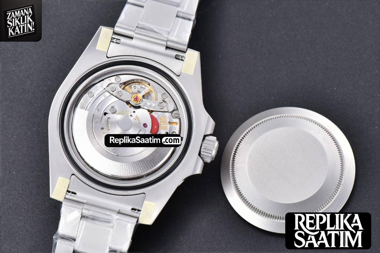 Submariner DIW Sandblasted VSF 41MM Gray Dial White Bezel Red Text SS Bracelet VS3135 -17