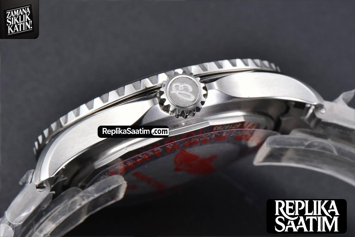 SuperOcean 44mm TF Black Bezel Blue/White Dial SS Bracelet A2824 -13
