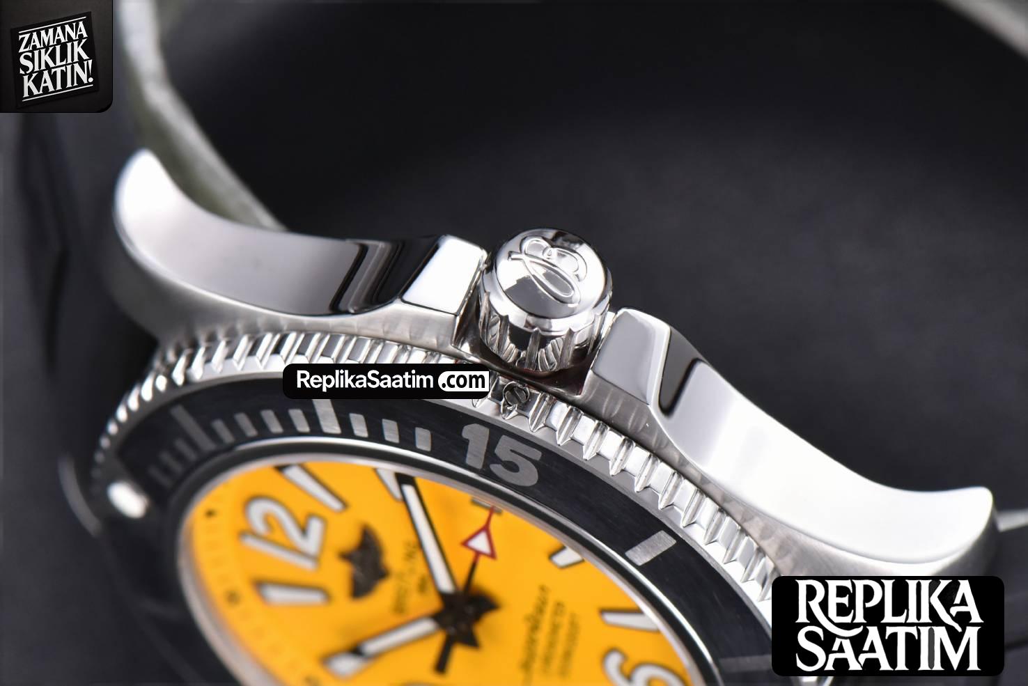 Superocean Automatic TF 44MM Yellow Dial Black Rubber Strap A2824 -10