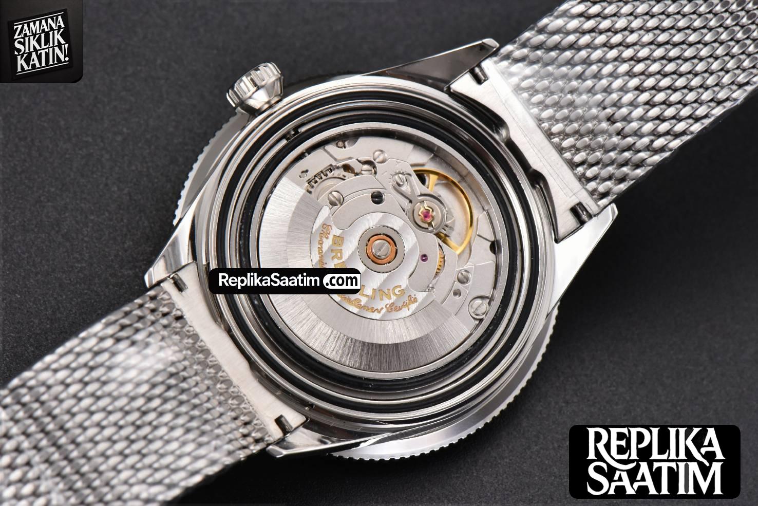 SuperOcean Heritage 42mm RG/SS GF Black Ceramic Black Dial Mesh Bracelet A2824 -19