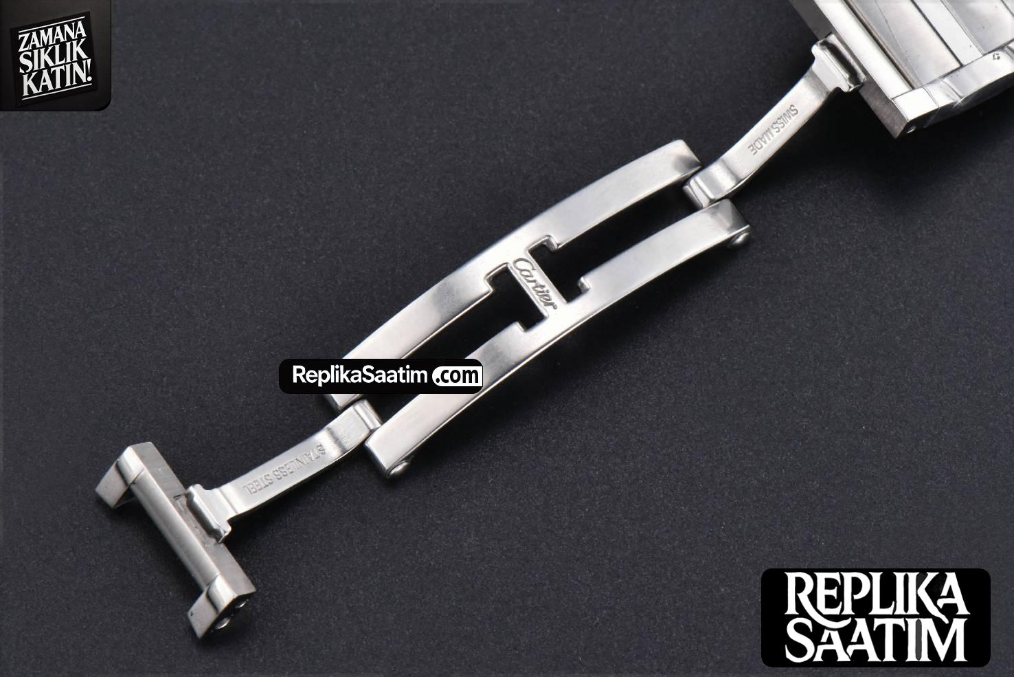 Tank Francaise Small 25.7mmx 21.2mm K11F SS Bracelet Quartz -22