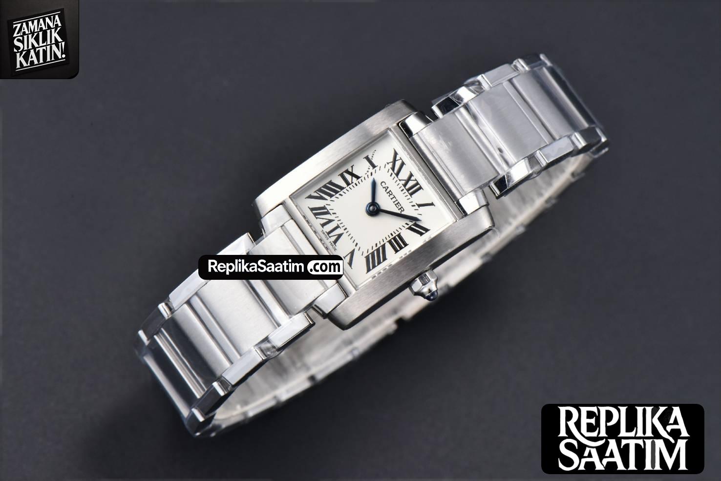 Tank Francaise Small 25.7mmx21.2mm 8848F Slim SS Bracelet Quartz -03