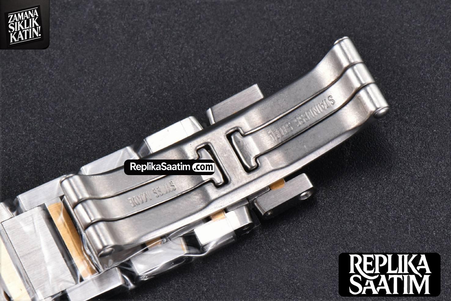Tank Francaise Small Diamond 25.7mmx21.2mm 8848F YG/SS Bracelet Quartz -17