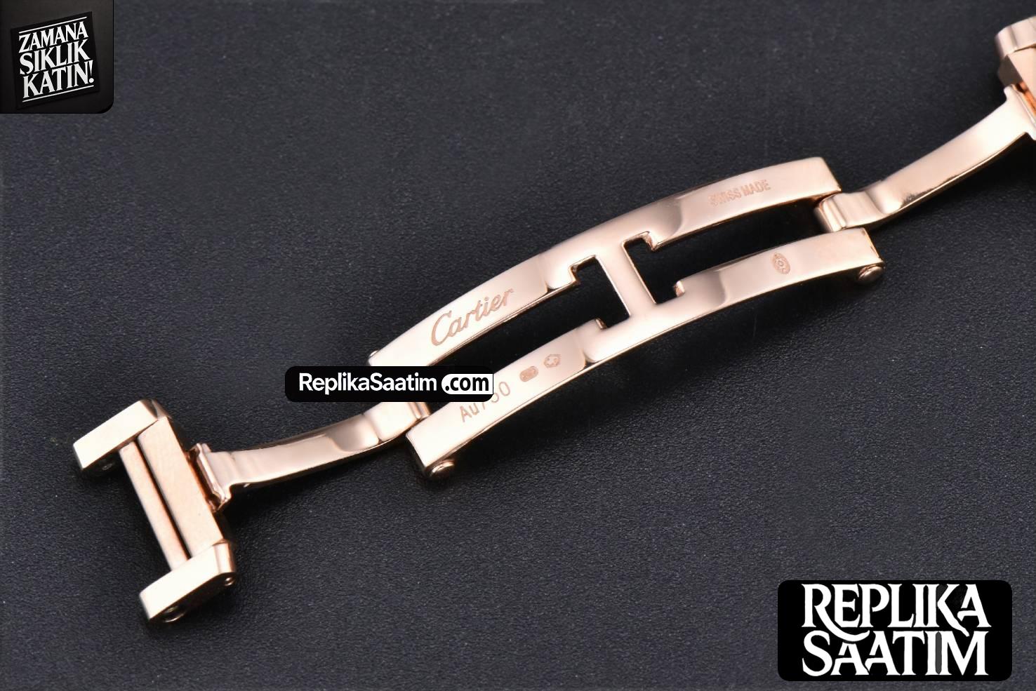 Tank Francaise Small Diamonds 25.7mmx21.2mm 8848F RG Bracelet Quartz -21