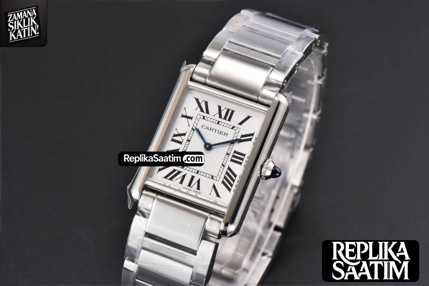 Tank Must Large 33.7mmx25.5mm K11F White Dial SS Bracelet Ronda Quartz -03