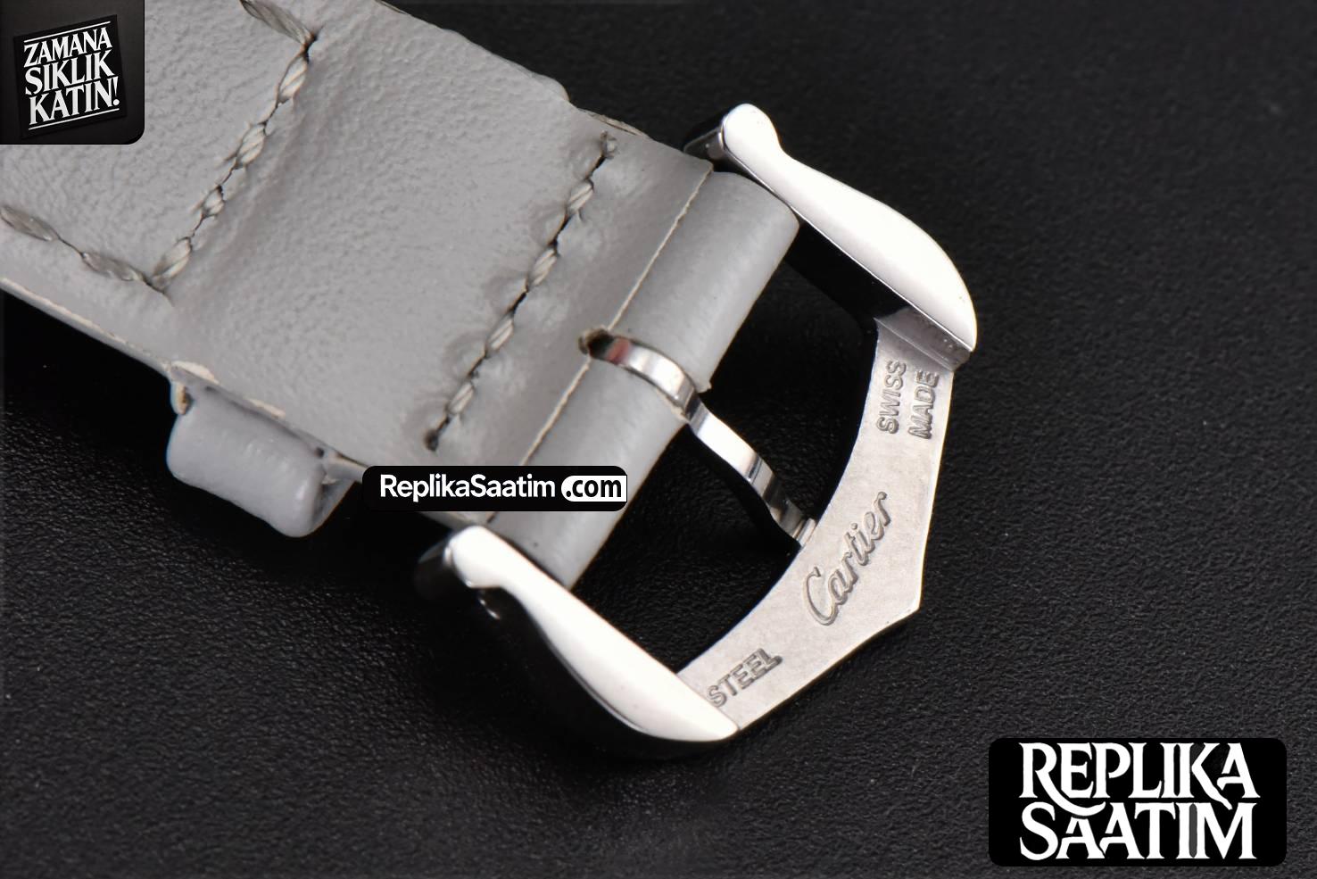 Tank Must Small 29.5×22mm K11F White Dial Gray Smooth Calf Strap Quartz -23