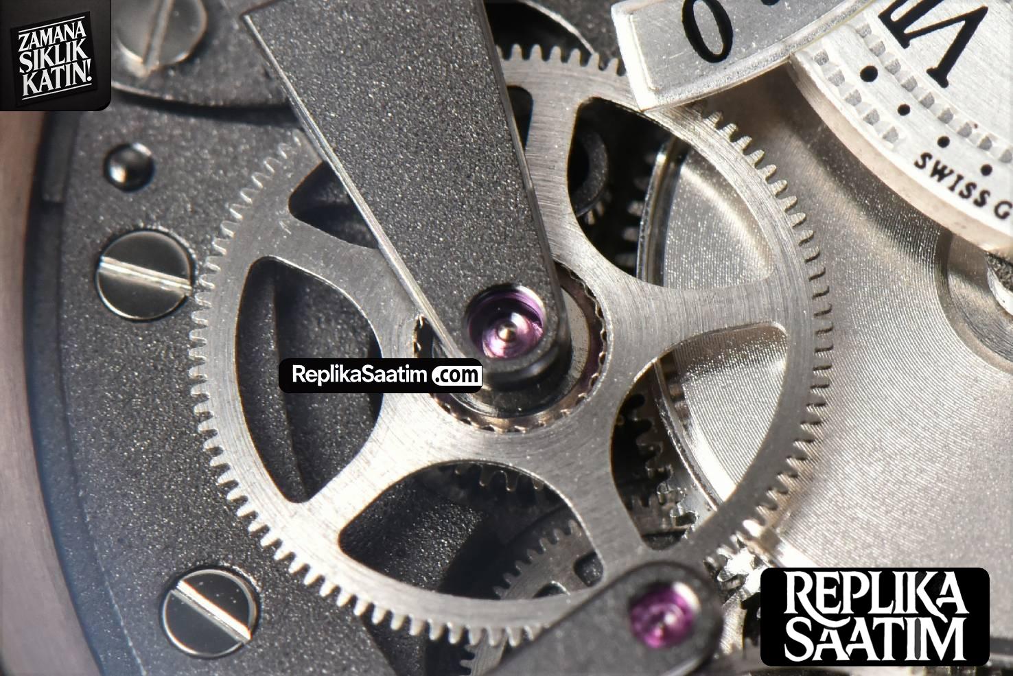 Tradition 7097BB RG ZF 40MM Gray Dial White Subdial Brown Leather Strap A505 -06