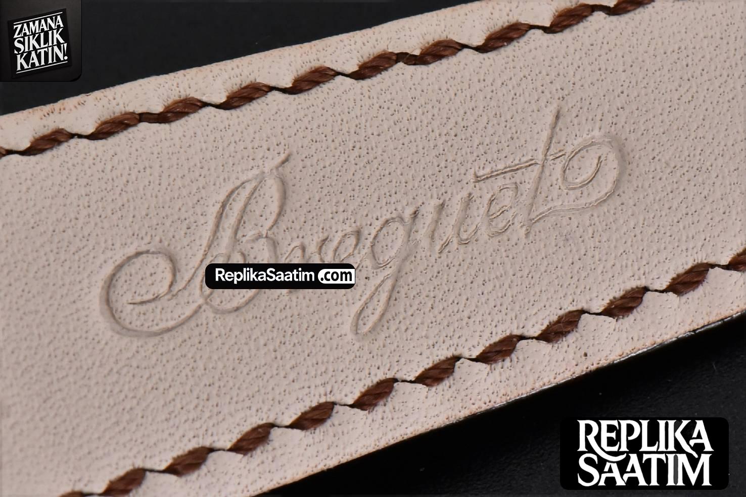 Tradition 7097BB RG ZF 40MM Gray Dial White Subdial Brown Leather Strap A505 -14