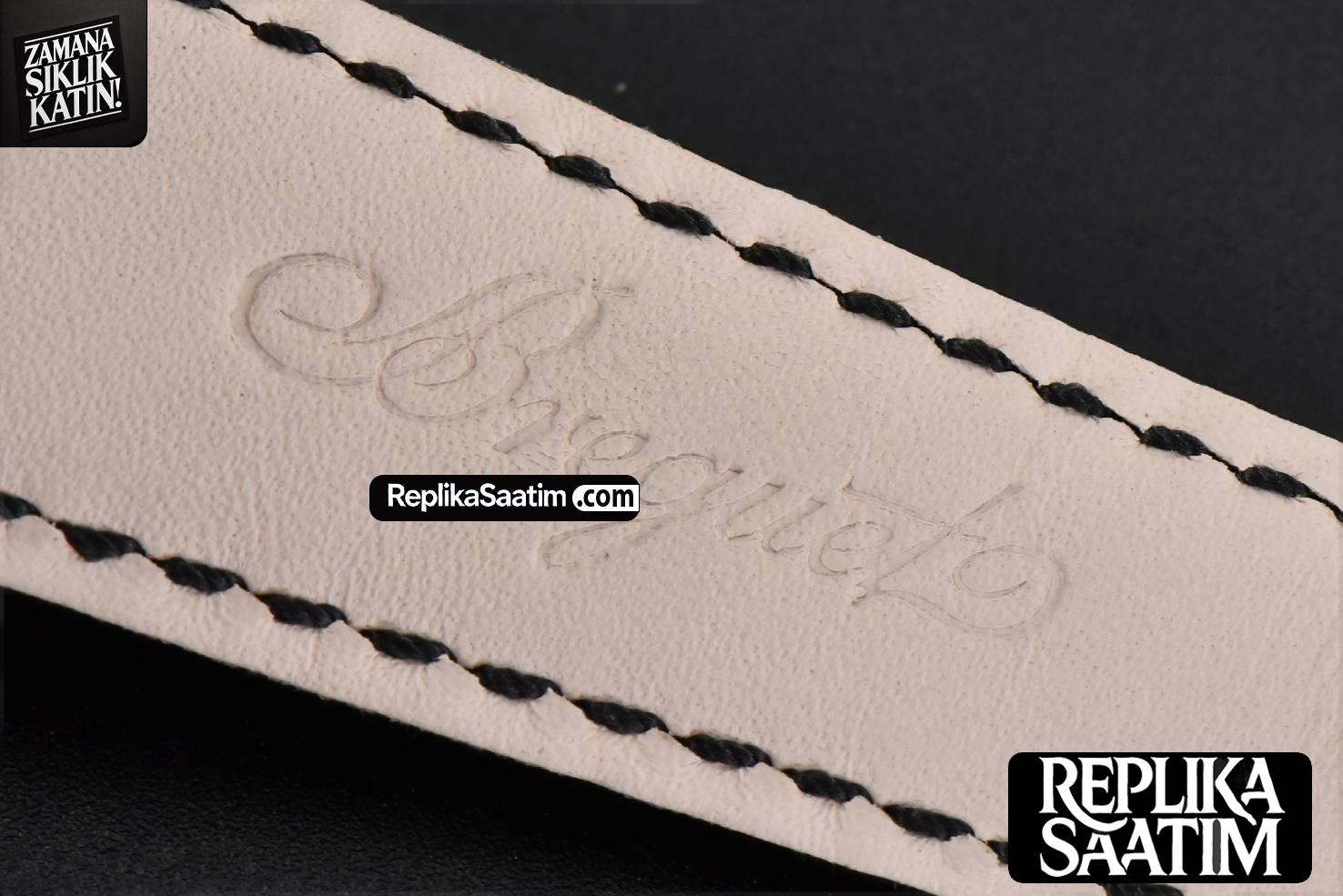 Tradition 7097BB SS ZF 40MM Gray Dial White Subdial Black Leather Strap A505 -15