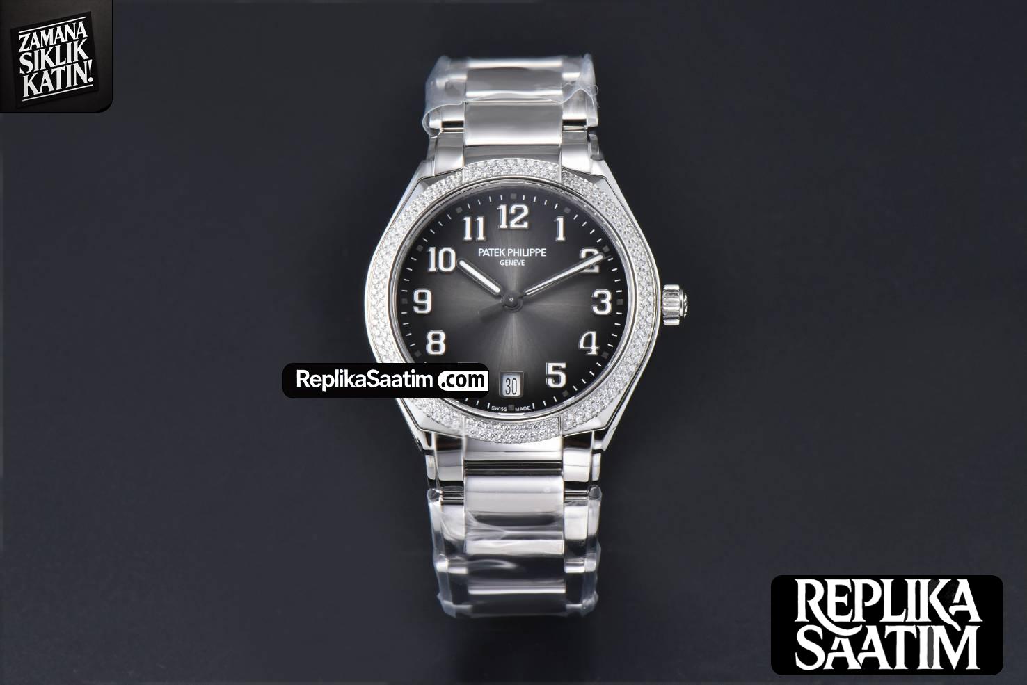 Twenty-4 7300 36mm PPF Diamond Gray Dial SS Bracelet 324CS -02