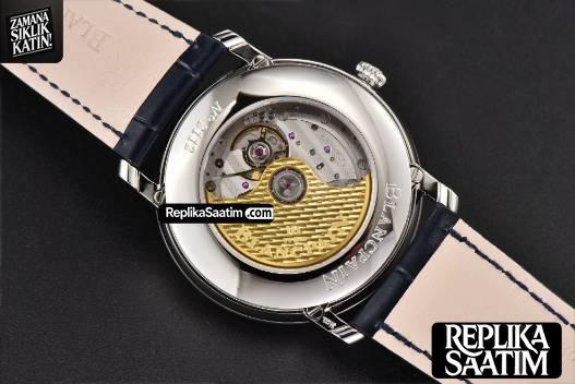 Villeret 6654 40mm Complicated Function OMF Blue Dial Black Leather Strap A6654 V3 -14