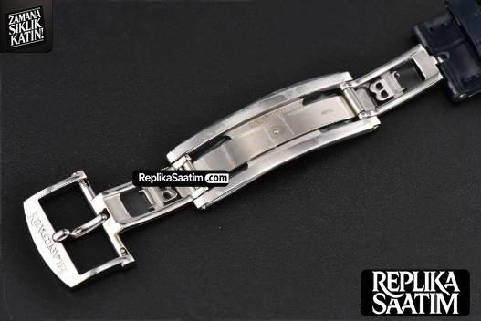 Villeret 6654 40mm Complicated Function OMF Blue Dial Black Leather Strap A6654 V3 -27