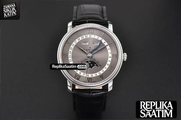 Villeret 6654 40mm Complicated Function OMF Silver Dial Black Leather Strap A6654 V3 -02