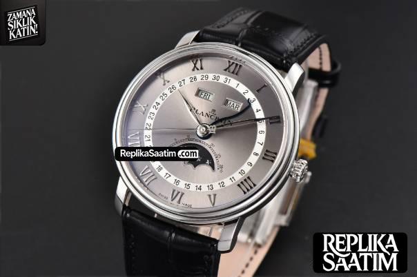 Villeret 6654 40mm Complicated Function OMF Silver Dial Black Leather Strap A6654 V3 -03