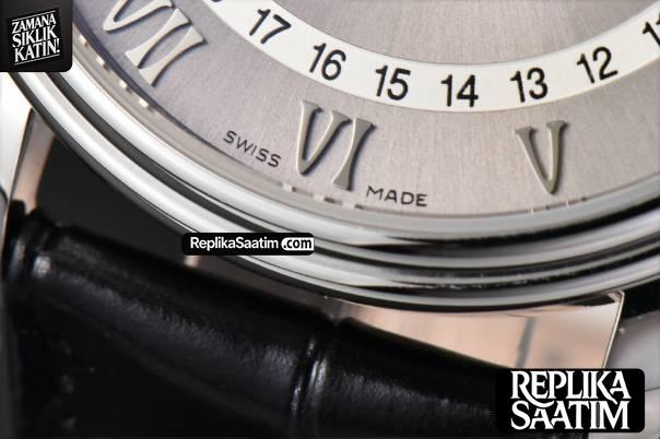 Villeret 6654 40mm Complicated Function OMF Silver Dial Black Leather Strap A6654 V3 -06