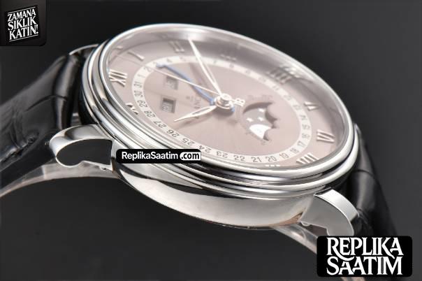 Villeret 6654 40mm Complicated Function OMF Silver Dial Black Leather Strap A6654 V3 -10