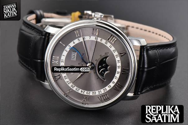 Villeret 6654 40mm Complicated Function OMF Silver Dial Black Leather Strap A6654 V3 -11