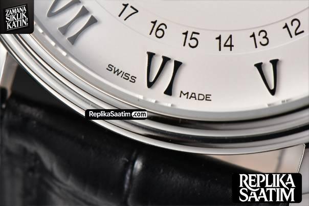 Villeret 6654 40mm Complicated Function OMF White Dial Black Leather Strap A6654 V3 -07