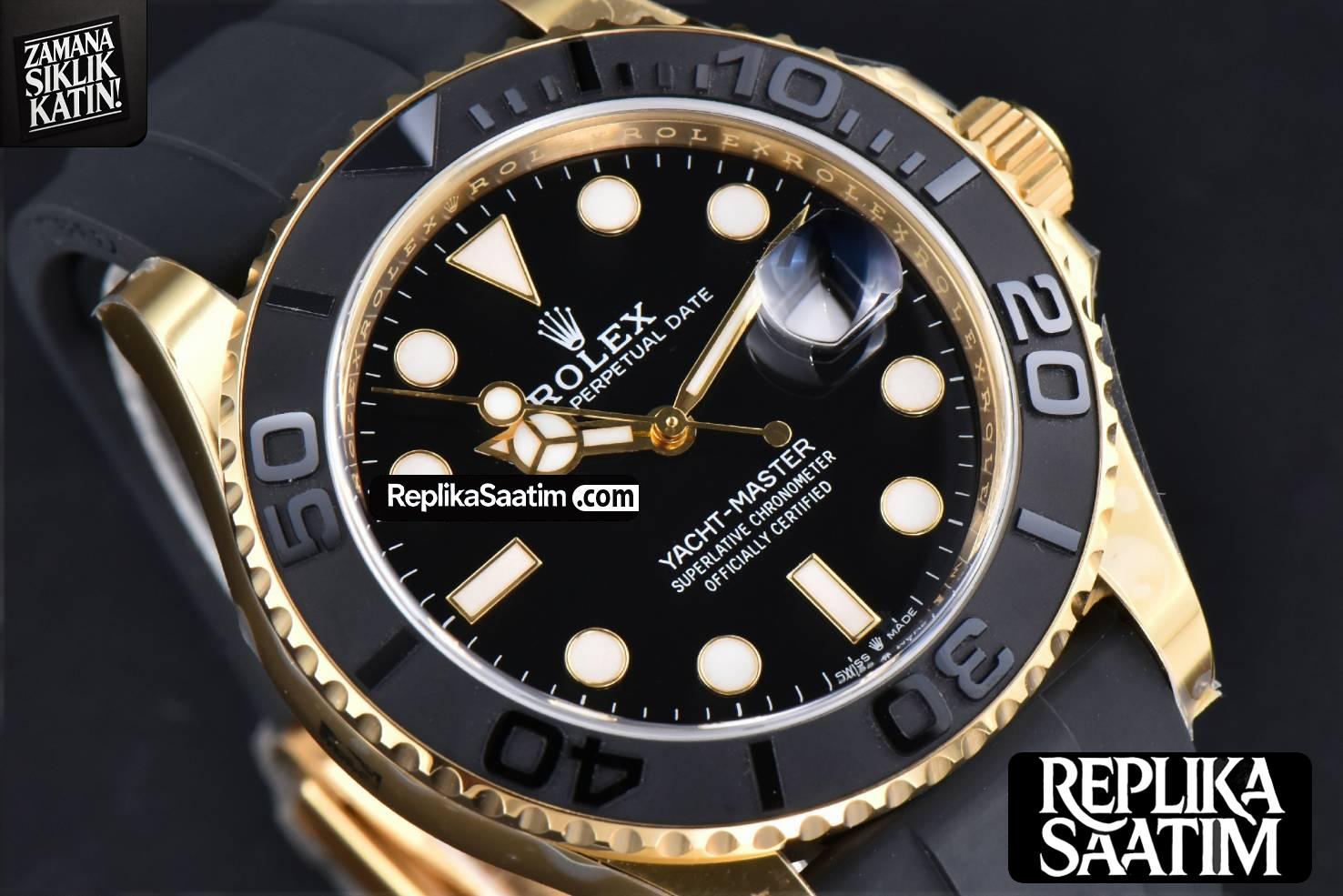 Yacht-Master 226658 Clean CF 42MM Ceramic Black Dial Oysterflex Strap VR3235 -12