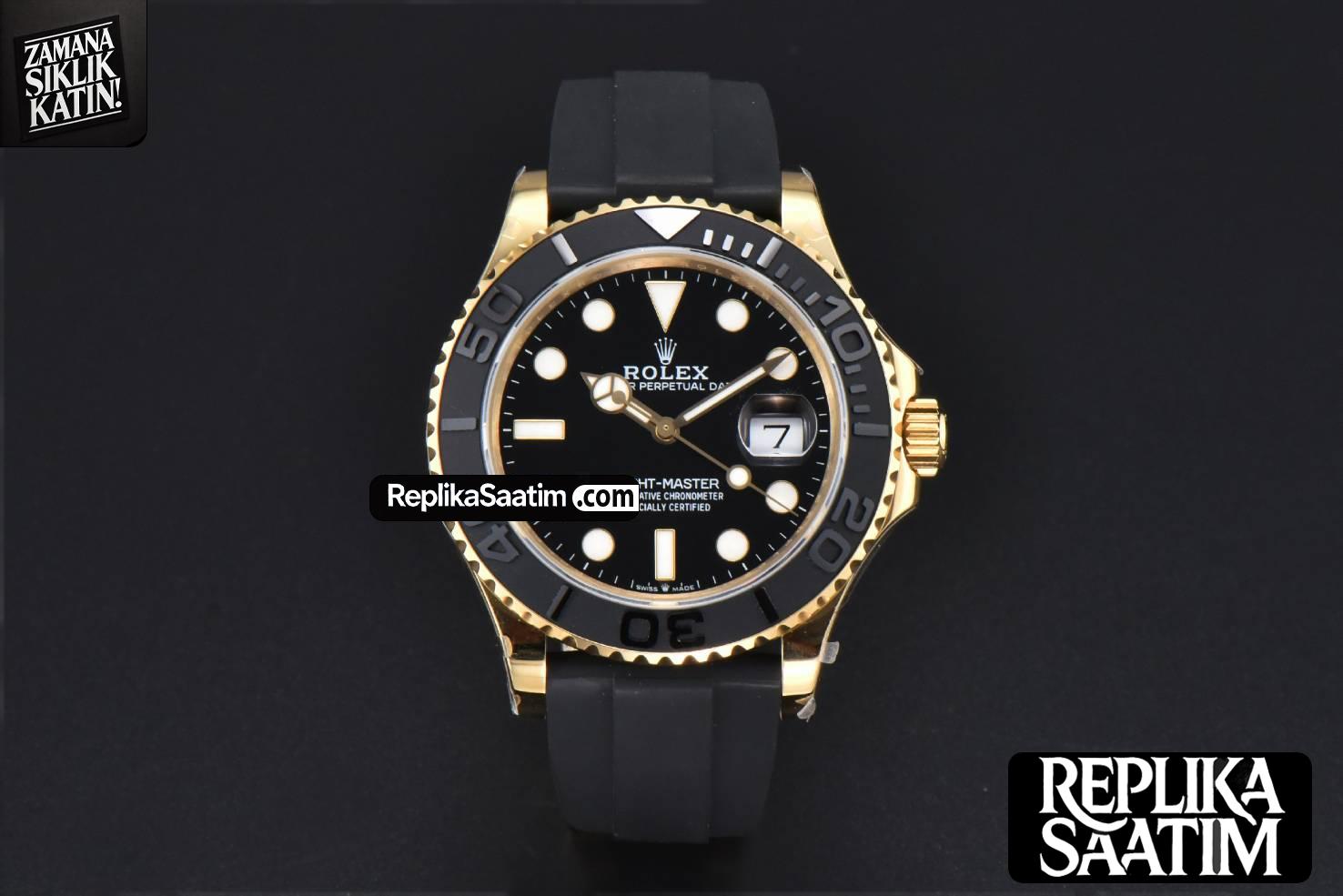 Yacht-Master 226658 GMF 42MM YG 3D Black Ceramic Bezel Oysterflex Strap VR3235 -01
