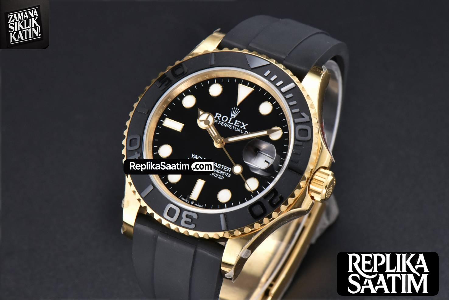Yacht-Master 226658 GMF 42MM YG 3D Black Ceramic Bezel Oysterflex Strap VR3235 -03