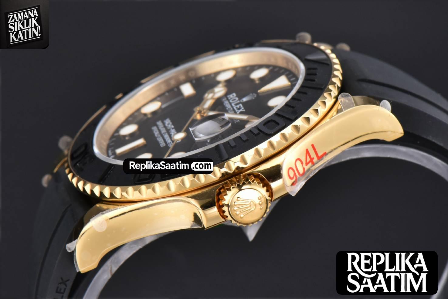 Yacht-Master 226658 GMF 42MM YG 3D Black Ceramic Bezel Oysterflex Strap VR3235 -10